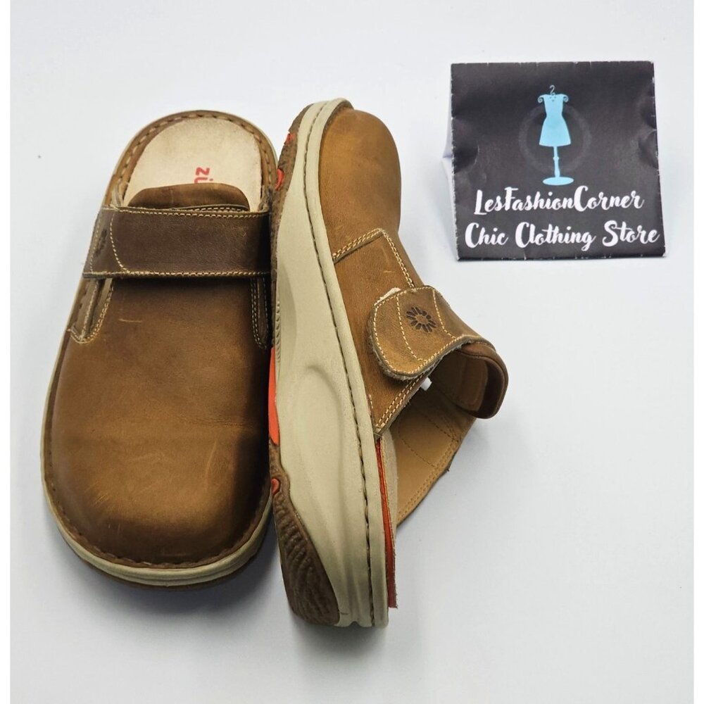 Zumfoot Women's Brown Leather  Slip-On Clog Size 11.5 (42M) 2534 - Picture 11 of 16